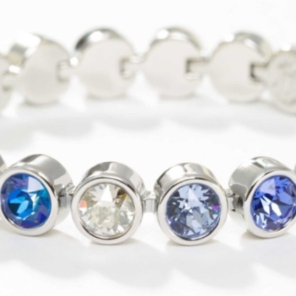 Touchstone Ice Tennis Bracelet in Rain (Silver and Blue) 💙🩵